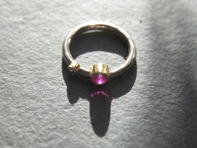K14 Ruby Ring