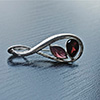H's Garnet-Pendant&Pin16'