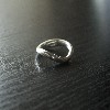 Silver wavy Ring16'