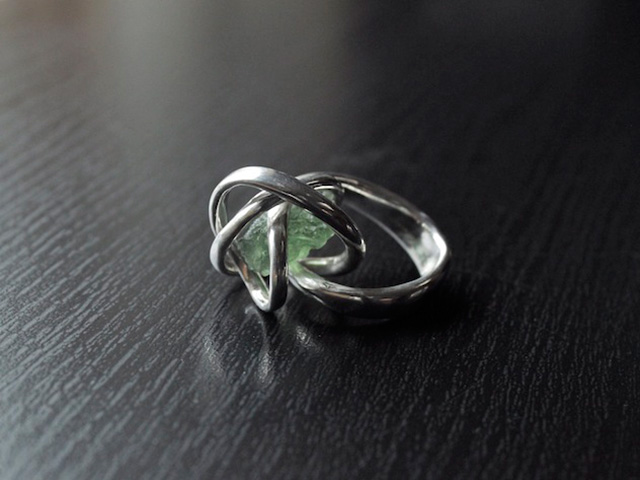 Moldavite Ring 16' 