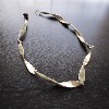 Natural material(Wisteria pod shell) Neck piece 09