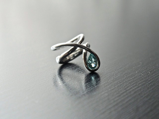 Topaz Curl Ring 17'