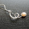 Peach Moonstone Brooch pin 