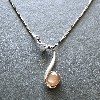 Peach Moonstone Pendant
